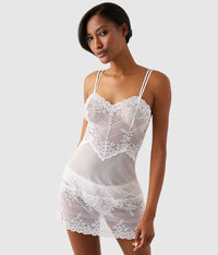 Embrace Lace® Chemise: Delicious White