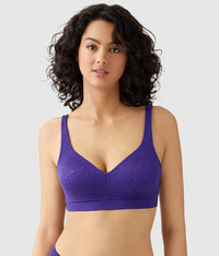 Inside Job™ Wire Free Bra: Purple Indigo