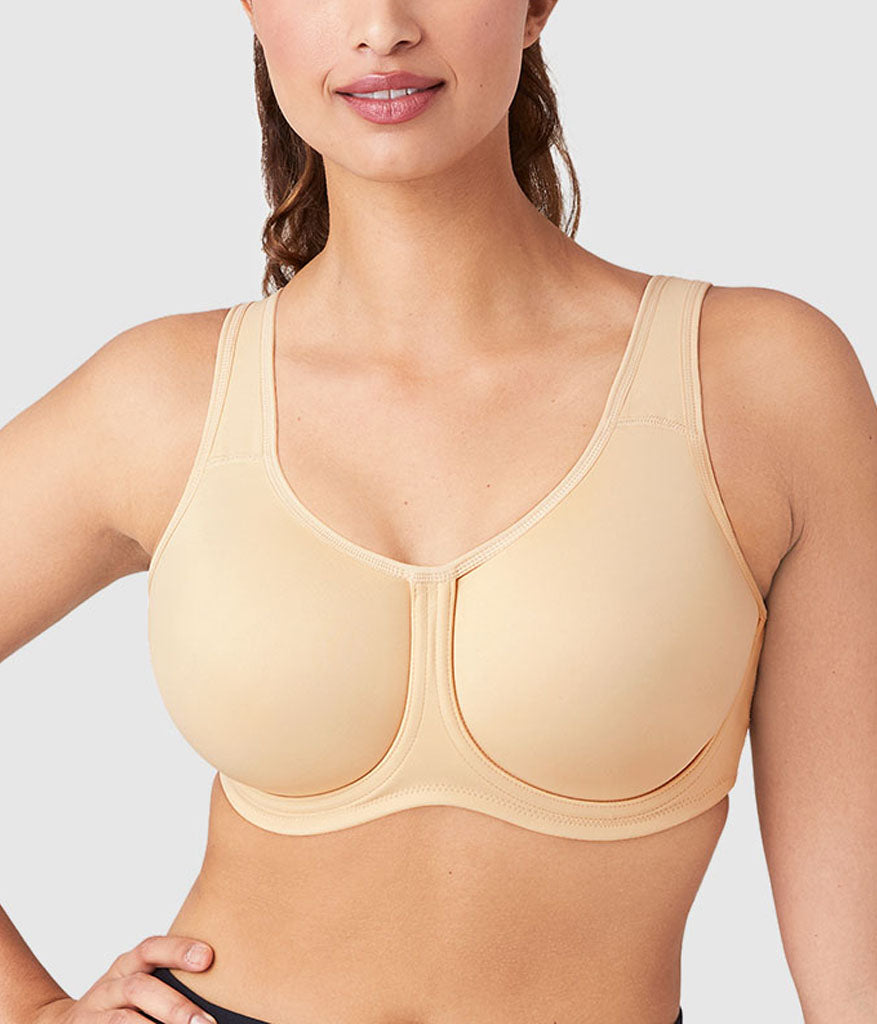 Simone Sport Underwire Bra: Sand