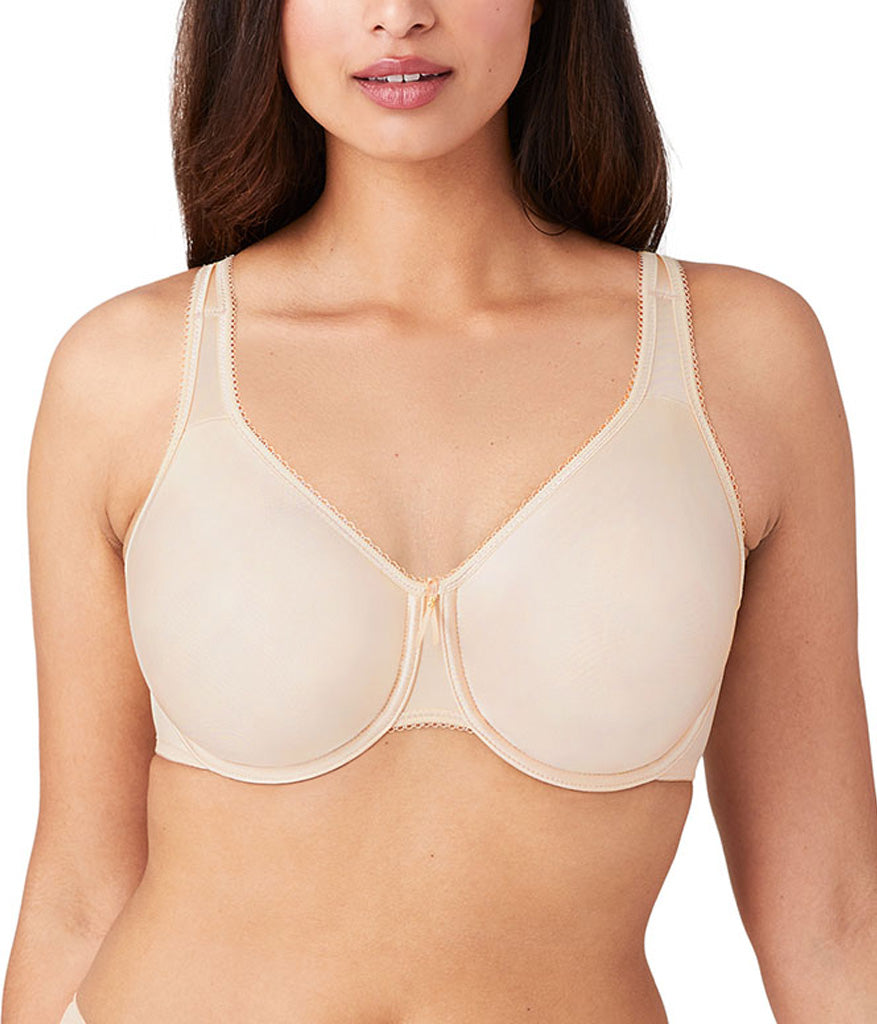 Basic Beauty Full Figure Seamless Underwire Bra: Sand