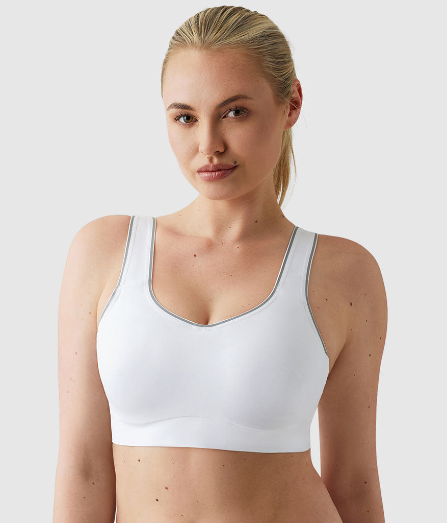 Sydney Sport Underwire Bra: White
