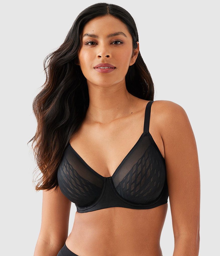 Elevated Allure Underwire Bra: Black