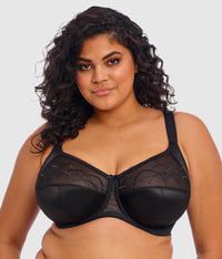 Cate Side Support Underwire Bra: Black