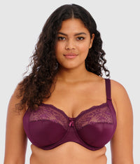 Morgan Stretch Banded Underwire Bra: Blackberry