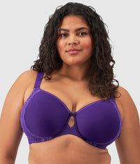 Charley Underwire Molded Spacer Bra: Iris