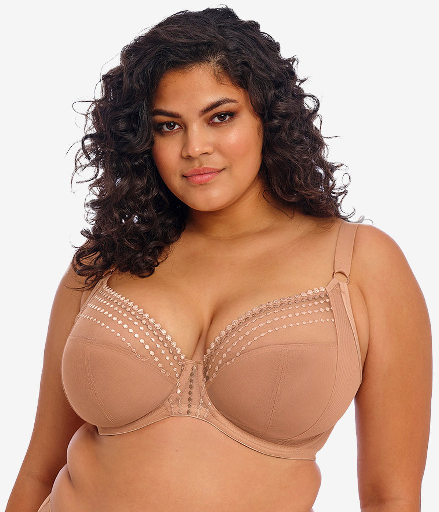Matilda Underwire Plunge Bra: Cafe Au Lait