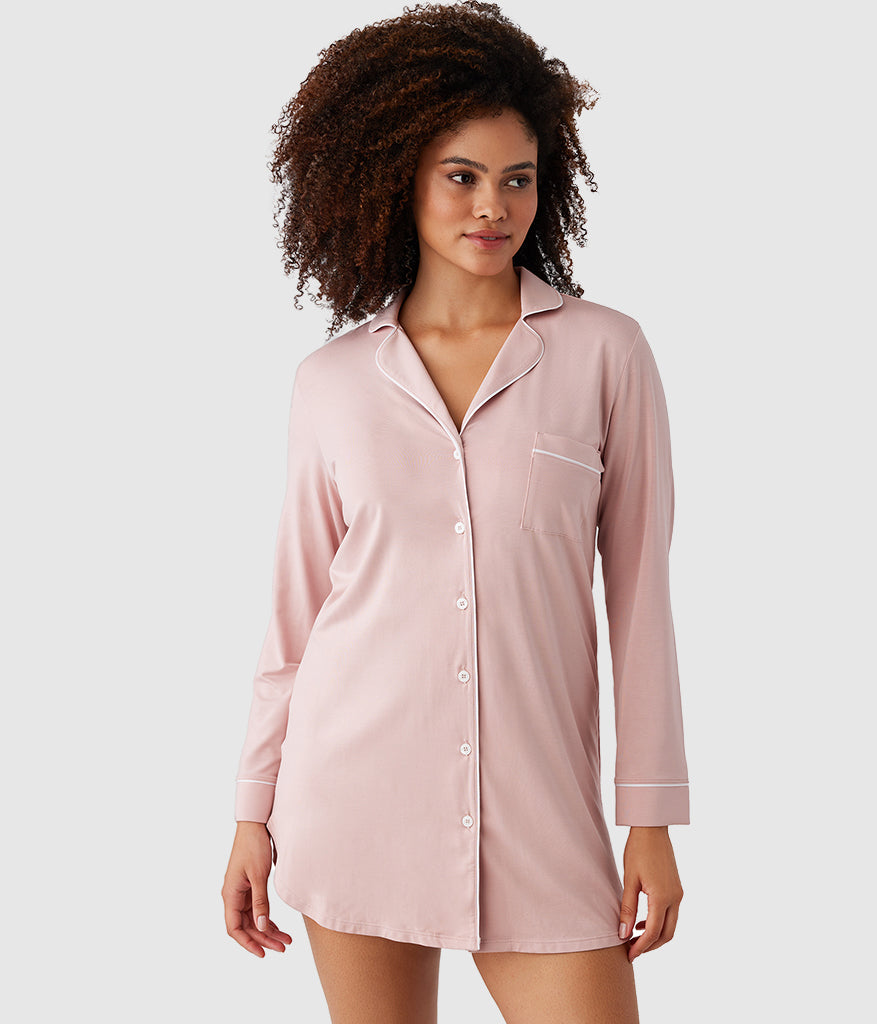 Lease to Lounge Sleepshirt: Blush Pink