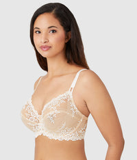 Embrace Lace® Underwire Bra: Sand/Ivory
