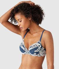 Instant Icon® Underwire Bra: Sargasso Sea/Egret