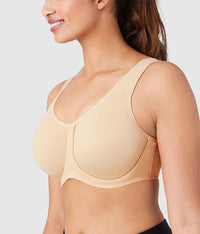 Simone Sport Underwire Bra: Sand