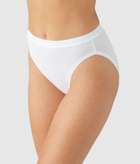 Understated Cotton Hi-Cut: White