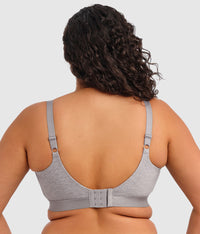 Downtime Wire Free Bralette: Grey Marl
