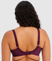 Morgan Stretch Banded Underwire Bra: Blackberry