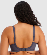 Priya Plunge Underwire Bra: Storm