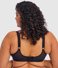 Matilda Underwire Plunge Bra: Black