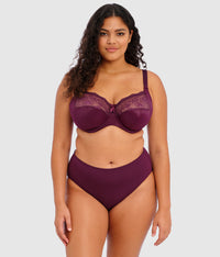 Morgan Stretch Banded Underwire Bra: Blackberry