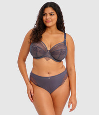 Priya Plunge Underwire Bra: Storm