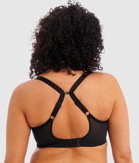 Matilda Underwire Plunge Bra: Black