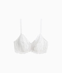 Renaissance Rose Underwire Bra: White