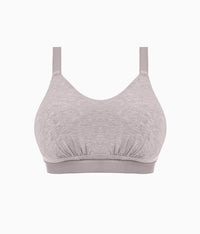 Downtime Wire Free Bralette: Grey Marl
