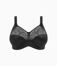 Cate Side Support Underwire Bra: Black