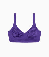 Inside Job™ Wire Free Bra: Purple Indigo