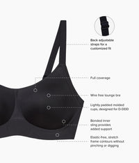 Easy Like Sunday™ Wire Free T-Shirt Bra: Black