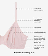 Back Appeal® Minimizer Bra: Crystal Pink