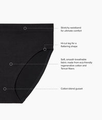 B-Smooth® Natural Hi Cut: Black