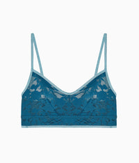 Shadow Scene Bralette: Blue Coral