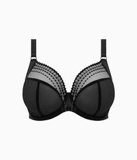 Matilda Underwire Plunge Bra: Black