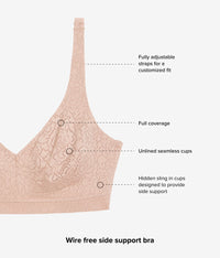 Inside Job™ Wire Free Bra: Roebuck
