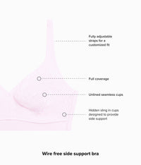 Inside Job™ Wire Free Bra: Cradle Pink
