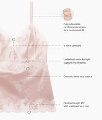 Modern Affair Cami: Rose Dust/Angel Wing